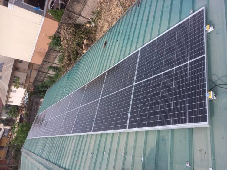 Solar panels on rooftop Nigeria
