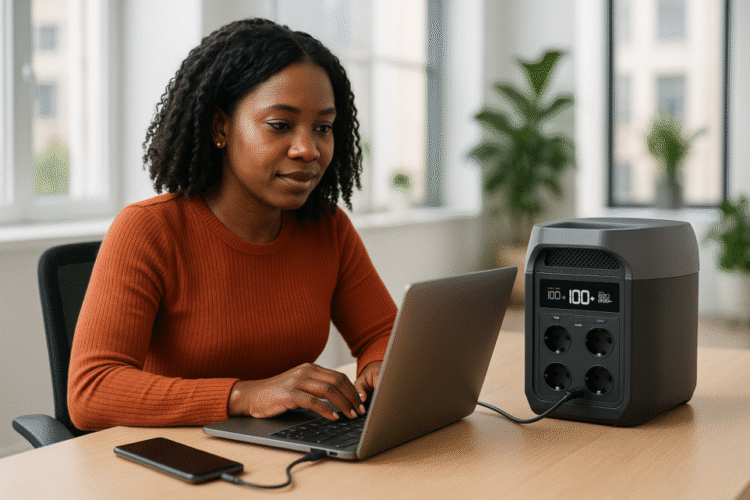 Ecoflow solar generator remote worker